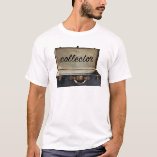 T-shirt Mot de collectionneur sur ancienne malle valise an