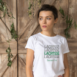 T-shirt Mot de crosse vert déprimé