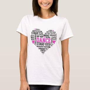 T-shirt Mot de danse Typographie de l'art