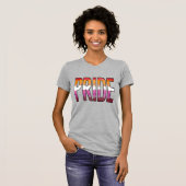 T-shirt Mot de fierté lesbienne (Devant entier)
