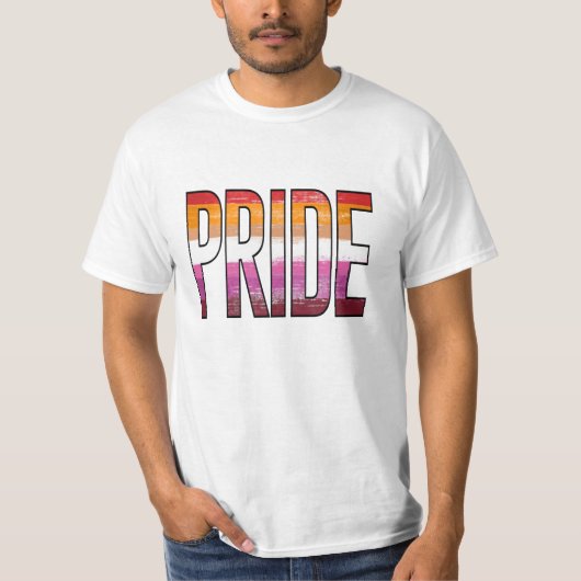 T-shirt Mot de fierté lesbienne (Devant)