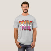 T-shirt Mot de fierté lesbienne (Devant entier)