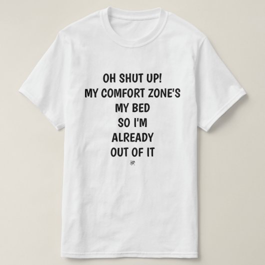 T-shirt Mot de passe de zone de confort v1 (Design devant)