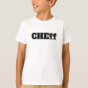 T-shirt Mot d'échecs Chevaliers Noirs Jeu créatif intellig