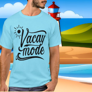 T-shirt Mot-shirt pour mots en mode Vacay été