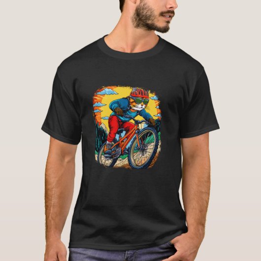 T-shirt Motard chat (Devant)