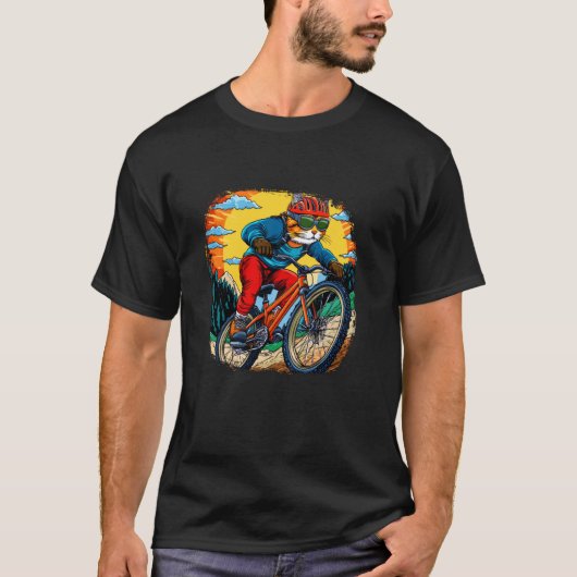 T-shirt Motard chat (Devant)
