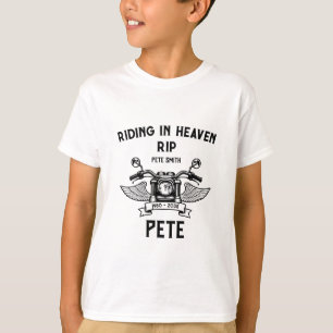 T-shirt Motard de moto en mémoire Funérailles