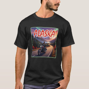 T-shirt Motard de road trip en Alaska