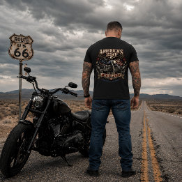 T-shirt Motard Patriotique Américain 250e Anniversaire