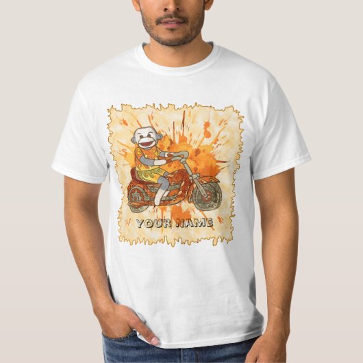 T-shirt Motard Singe Chaussette (Devant)