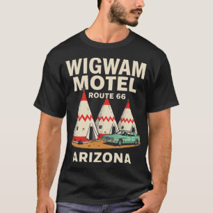 T-shirt Motel Wigwam Américain Rétro Vintage Années 70