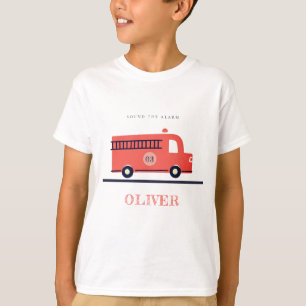 T-shirt Moteur de camion feu rouge mignon n'importe quel 