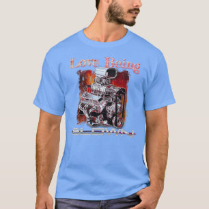 T-shirt Moteur de course surchargé soufflé