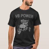 T-shirt Moteur de V8 (Devant)