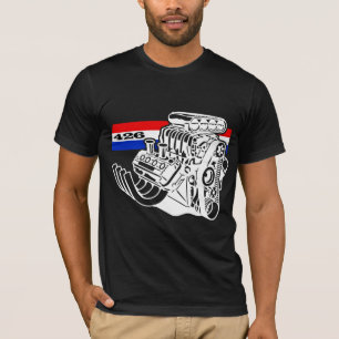 T-shirt Moteur de V8 soufflé 426 par HEMI