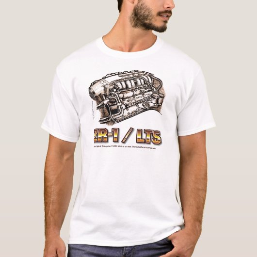 T-shirt Moteur de ZR1 LT5 Corvette (Devant)