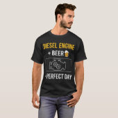 T-shirt Moteur diesel du jour de la bière (Devant entier)