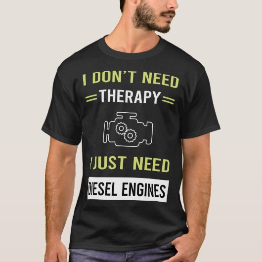 T-shirt Moteur diesel thérapeutique (Devant)