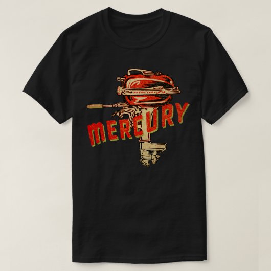 T-shirt Moteur extérieur vintage au mercure (Design devant)