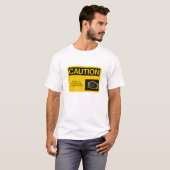 T-shirt Moteur-Lumière de PRÉCAUTION, moteur de contrôle, (Devant entier)