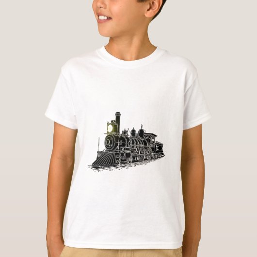 T-shirt Moteur noir (Devant)