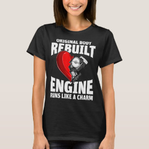 T-shirt Moteur original reconstruit corps fonctionne comme