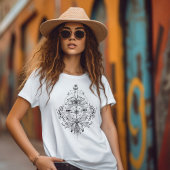 T-shirt Moth mystique et géométrie sacrée