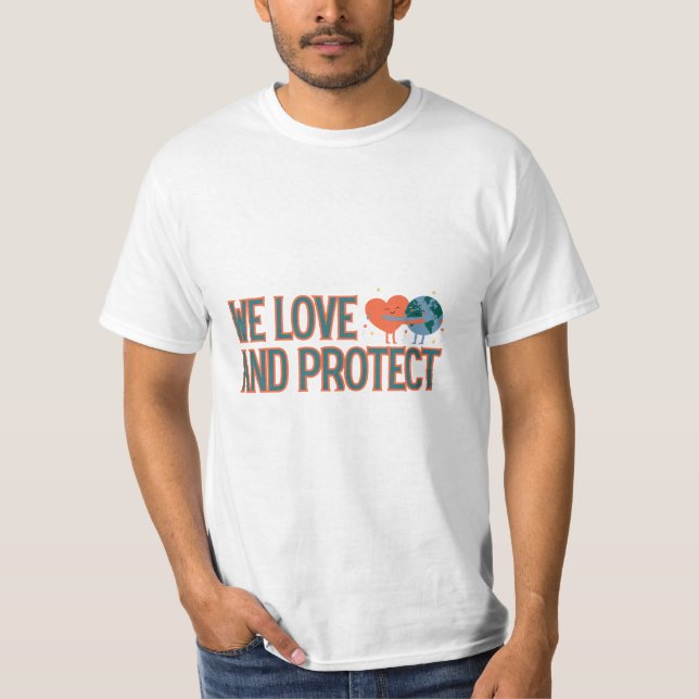 T-shirt Mother Earth we love and protect (Devant)