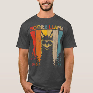 T-shirt Mother Llama Lover Gift For Mens Womens 