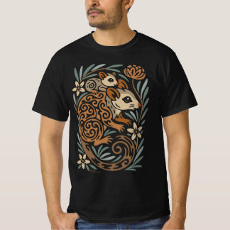 T-shirt Mother Possum & Baby – Tribal Aussie Wildlife Art