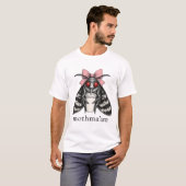 T-shirt Mothman Buvant du Café Cryptide Mème (Devant entier)