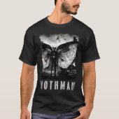 T-shirt Mothman Creepy Photo Cryptid Distressed (Devant)
