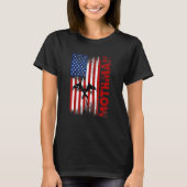 T-shirt Mothman Cryptid Cryptozoology American Flag (Devant)