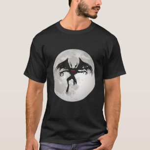 T-shirt Mothman Cryptid Monster Folklore Créature Moon Cry