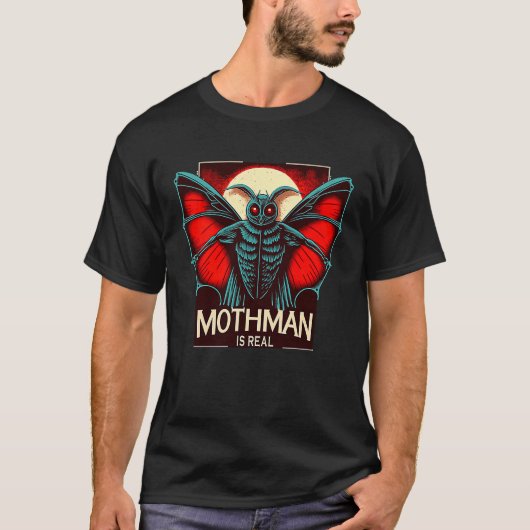 T-shirt Mothman Cryptide Mignon 2 (Devant)