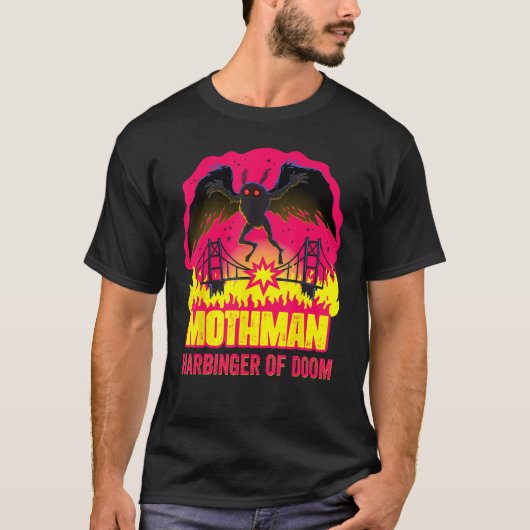 T-shirt Mothman Harbinger de Doom Folklore Déplaisant Cryp (Devant)