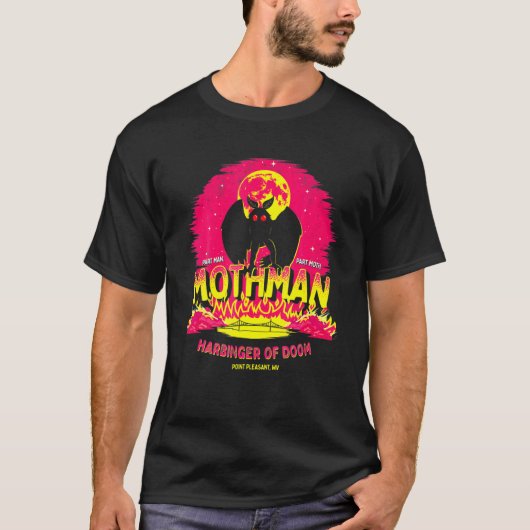 T-shirt Mothman Harbinger de Doom mignon Cryptid Créature (Devant)