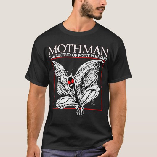 T-shirt Mothman : La légende du point agréable (Devant)