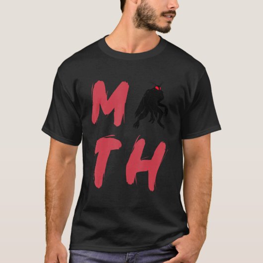 T-shirt Mothman Moth Cryptid Monster Folklore Créature Cry (Devant)