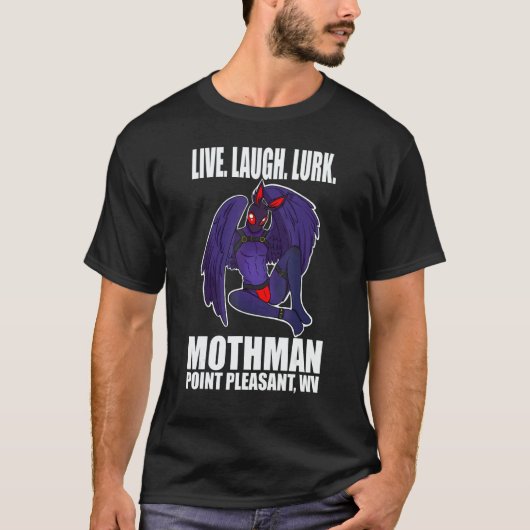 T-shirt Mothman Vive Amour Cryptide Se Tapir (Devant)