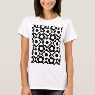 T-shirt Motif à bille en diamant noir et blanc