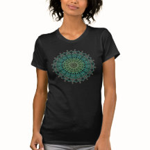Motif à feuillage persistant de mandala