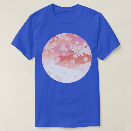 T-shirt Motif à fleurs traditionnel japonais 2 (Design devant)