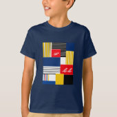 T-shirt motif Abstrait. (Devant)