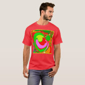 T-shirt Motif Abstrait aléatoire (Devant entier)