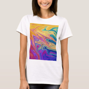 T-shirt Motif abstrait coloré
