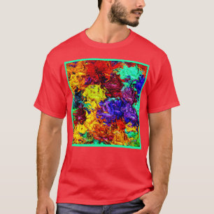T-shirt Motif Abstrait coloré