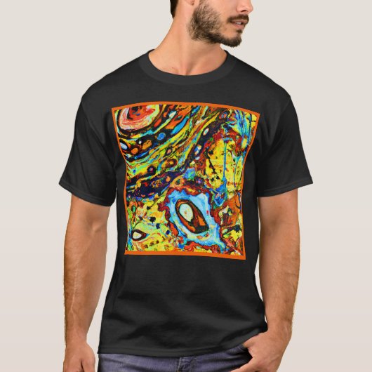 T-shirt Motif Abstrait Époustouflant (Devant)