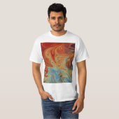 T-shirt Motif abstrait fluide (Devant entier)